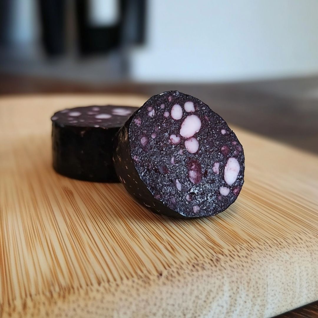 blood-pudding-recipe-image-4 Traditional Blood Pudding Recipe on Rustic Board
