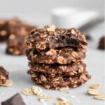 No Bake Protein Cookies – The Ultimate Guide for Healthy, Delicious Snacking 2 No bake protein cookies close-up with soft chocolate center